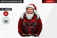 Santa Clipart, Christmas clipart, Santa around the world Product Image 1