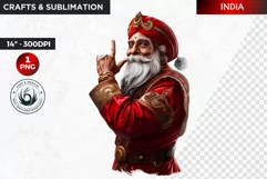 Santa Clipart, Christmas clipart, Santa around the world Product Image 1
