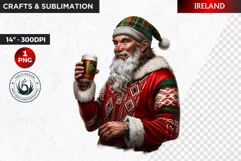 Santa Clipart, Christmas clipart, Santa around the world Product Image 1