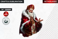 Santa Clipart, Christmas clipart, Santa around the world Product Image 1