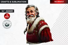 Santa Clipart, Christmas clipart, Santa around the world Product Image 1