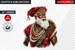 Santa Clipart, Christmas clipart, Santa around the world Product Image 1