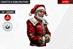 Santa Clipart, Christmas clipart, Santa around the world Product Image 1