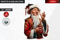 Santa Clipart, Christmas clipart, Santa around the world Product Image 1