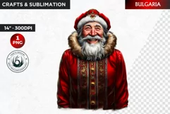 Santa Clipart, Christmas clipart, Santa around the world Product Image 1