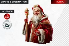 Santa Clipart, Christmas clipart, Santa around the world Product Image 1