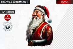 Santa Clipart, Christmas clipart, Santa around the world Product Image 1