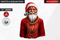 Santa Clipart, Christmas clipart, Santa around the world Product Image 1