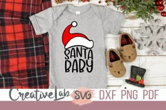 Santa Baby SVG, First Christmas SVG, DXF, PNG Files Product Image 1