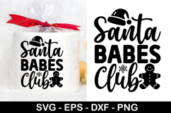 Santa Babes Club SVG - Christmas Toilet Paper Design Product Image 1