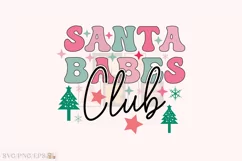 Santa Babes Club Christmas SVG T-shirt Design Product Image 1