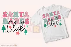 Santa Babes Club Christmas SVG T-shirt Design Product Image 2