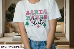 Santa Babes Club Christmas SVG T-shirt Design Product Image 3
