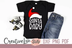 Santa Baby SVG, First Christmas SVG, DXF, PNG Files Product Image 3