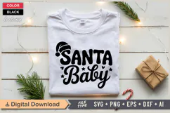 Santa Baby SVG | Christmas SVG | Holiday SVG | Xmas SVG Product Image 2