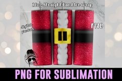 Santa&#039;s Belt Tumbler Wrap | Christmas Sublimation PNG Product Image 1