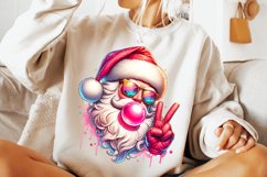 Santa Christmas Blowing Bubble Png, Christmas PNG, Santa PNG Product Image 3