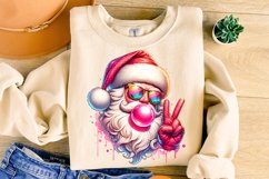 Santa Christmas Blowing Bubble Png, Christmas PNG, Santa PNG Product Image 2