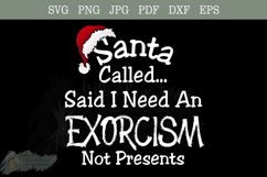 Santa funny Goth Christmas svg Product Image 5