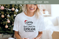 Santa funny Goth Christmas svg Product Image 6