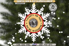 Santa Cam Laser Cut Bundle |Elf Surveillance| Xmas Ornaments Product Image 3