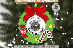 Santa Cam Laser Cut Bundle |Elf Surveillance| Xmas Ornaments Product Image 7