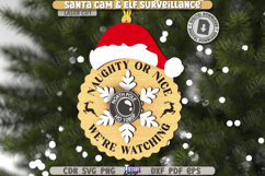 Santa Cam Laser Cut Bundle |Elf Surveillance| Xmas Ornaments Product Image 8