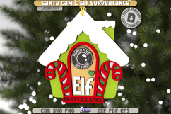 Santa Cam Laser Cut Bundle |Elf Surveillance| Xmas Ornaments Product Image 9