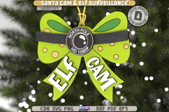 Santa Cam Laser Cut Bundle |Elf Surveillance| Xmas Ornaments Product Image 11