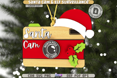 Santa Cam Laser Cut Bundle |Elf Surveillance| Xmas Ornaments Product Image 12
