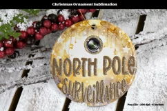 Santa Cam Png North Pole Christmas Ornament Sublimation