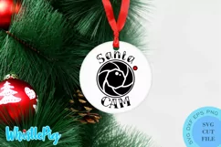 Santa Cam Svg Christmas Svg Christmas Ornament Svg Christmas Product Image 1