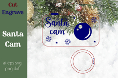 Santa camera laser cut, Christmas ornament Laser engraving Product Image 2