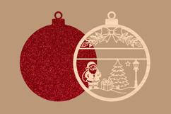 Santa Christmas Bauble SVG Product Image 2