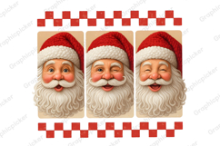 Santa Christmas Brushstroke PNG, Retro Santa Png, Christmas Product Image 2