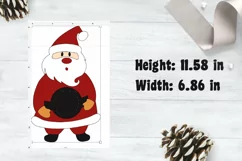 Santa Christmas Ornament | Candy Dome Svg | Santa SVG 