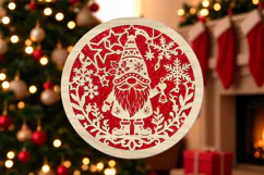 Santa Christmas Ornament SVG Product Image 2