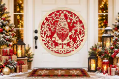 Santa Christmas Ornament SVG Product Image 3