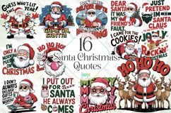 Santa Christmas Quotes Sublimation Product Image 1