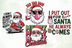 Santa Christmas Quotes Sublimation Product Image 2