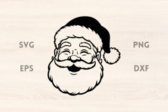 Laughing Santa Face SVG Product Image 1