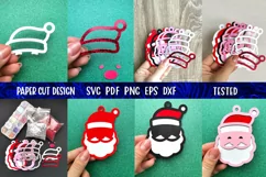 Santa Claus Confetti Shaker | 3D Santa Claus Ornament SVG Product Image 6