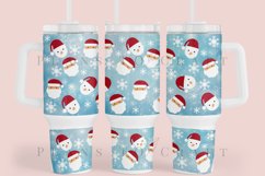 santa claus 40oz quencher tumbler sublimation full wrap high resolution transparant background