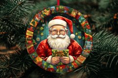 Santa Round Christmas Ornaments Bundle / PNG / 300 DPI Product Image 5