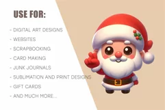 Santa Claus Cartoon. Clipart, PNG. Product Image 8