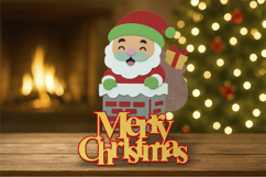 Santa Chimney 3D SVG Product Image 4