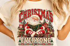 Santa Claus Christmas Book Lover PNG Product Image 4