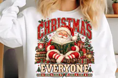 Santa Claus Christmas Book Lover PNG Product Image 5