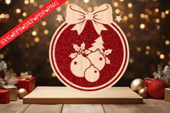 Santa Claus Christmas Ornament SVG Product Image 1