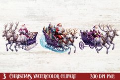 Christmas Purple Santa Claus Sublimation, Christmas PNG Product Image 1